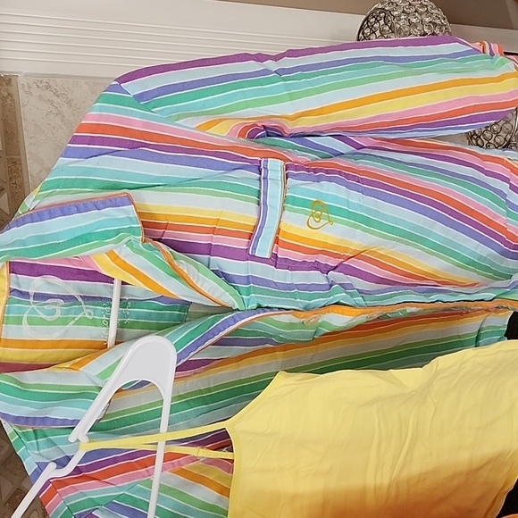 ๐งก๐ VICTORIA'S SECRET Flannel Orange/Yellow STRIPED Pajama Set ๐๐งก - Picture 4 of 16